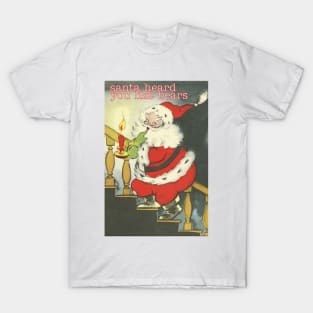 Santa Heard You Like Bears (Vintage Queer Christmas Card) T-Shirt